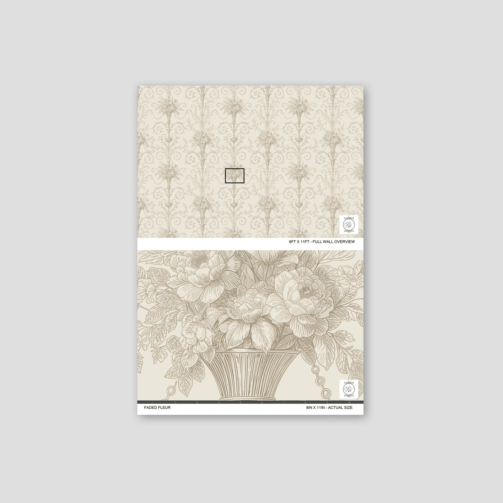 Faded Fleur Wallpaper