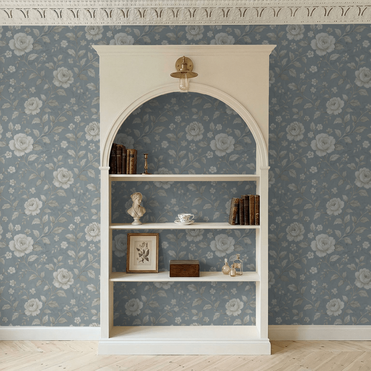 Cottage Rose Wallpaper