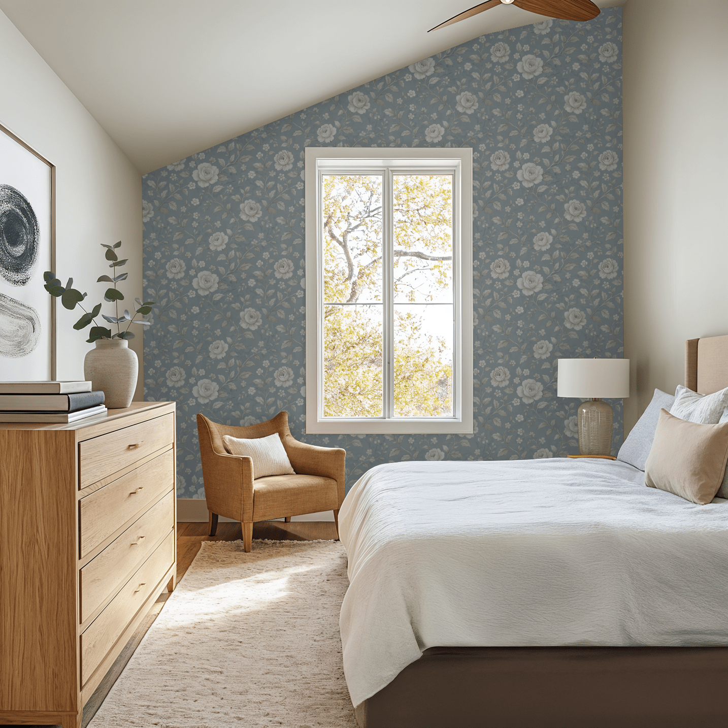 Cottage Rose Wallpaper