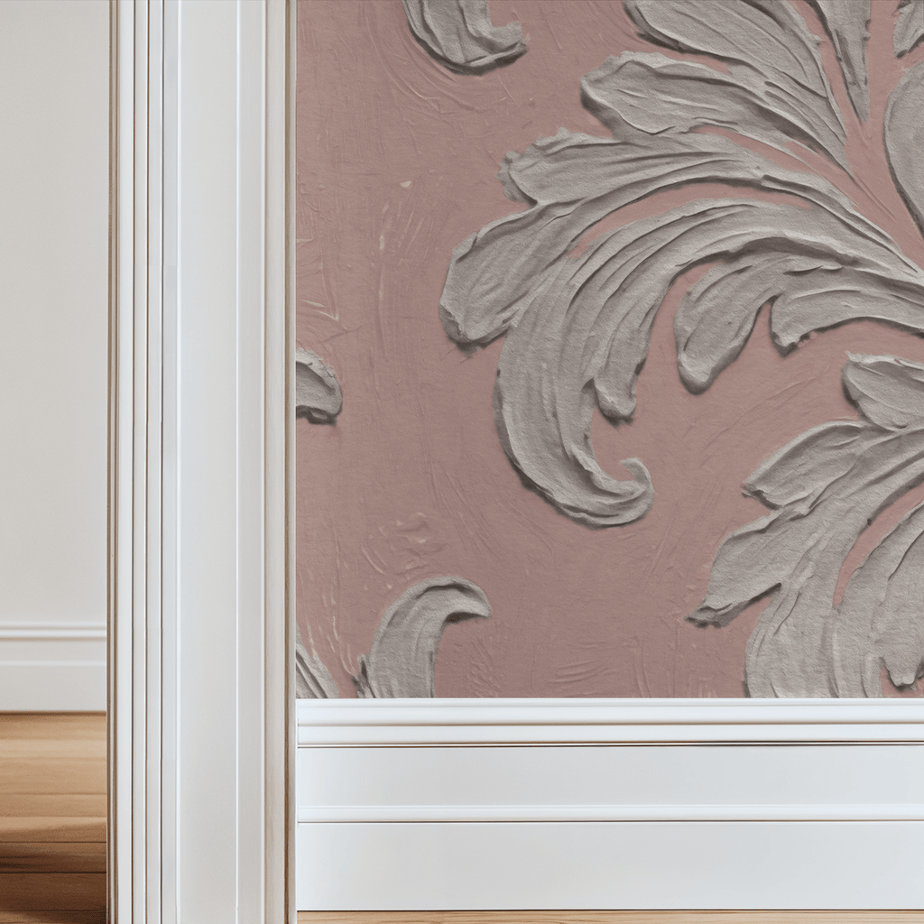 Daphne Brocade (Blush) Wallpaper