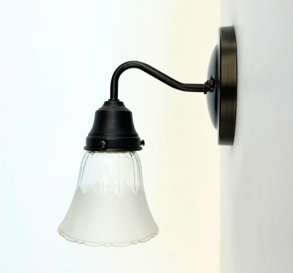 Delicate Frost and Clear Square/Cross Glass Wall Sconce/Pendant Light