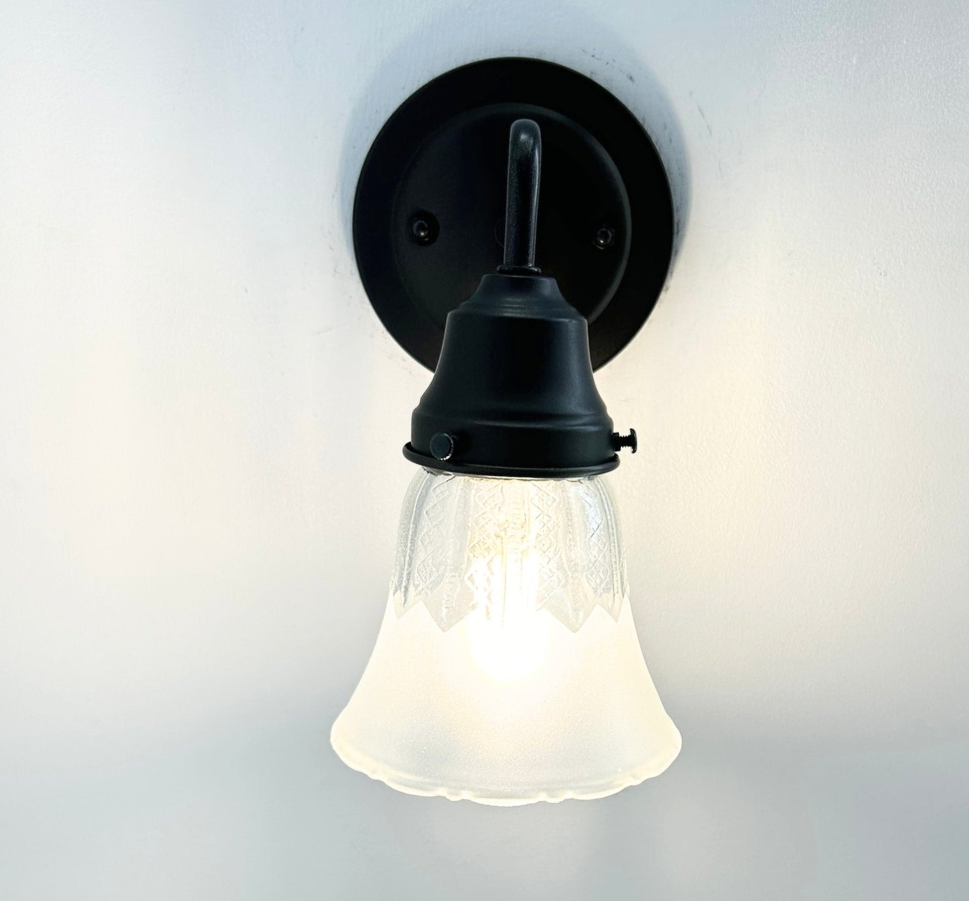 Delicate Frost and Clear Square/Cross Glass Wall Sconce/Pendant Light