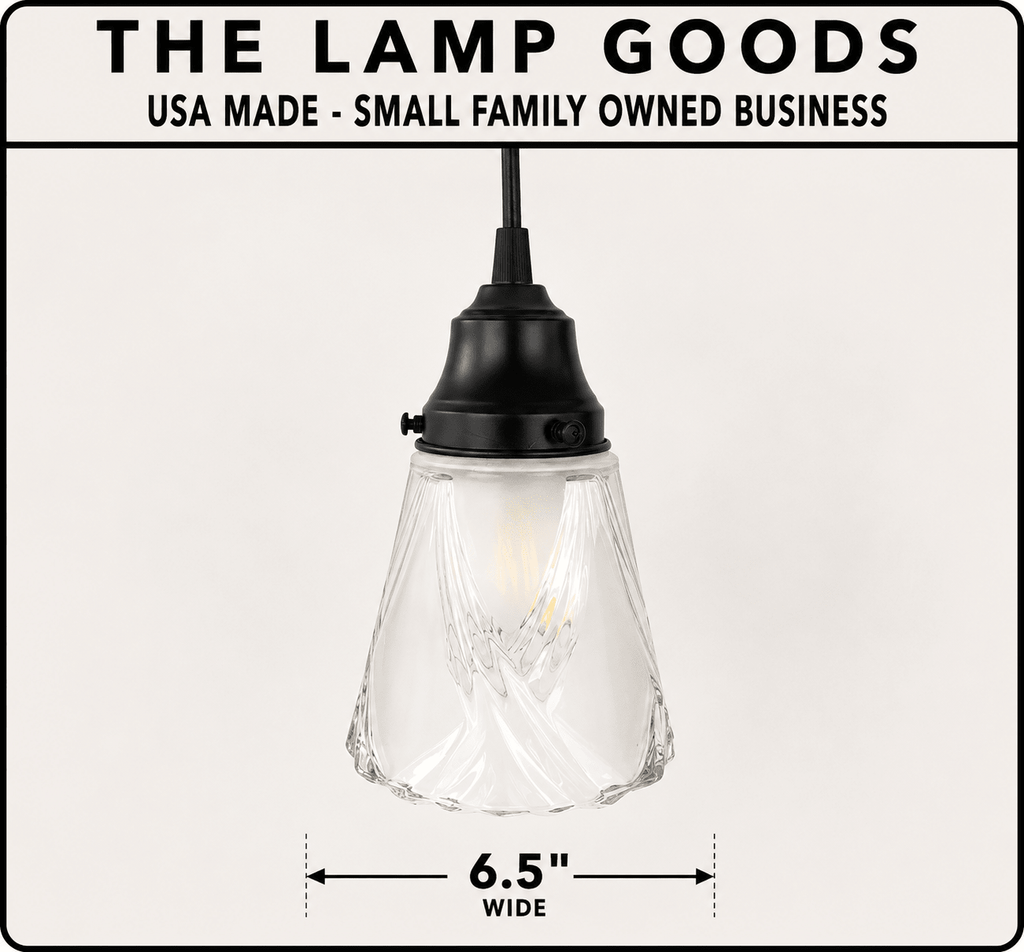 Frost and Clear Crossed Glass Wall Sconce/Pendant Light