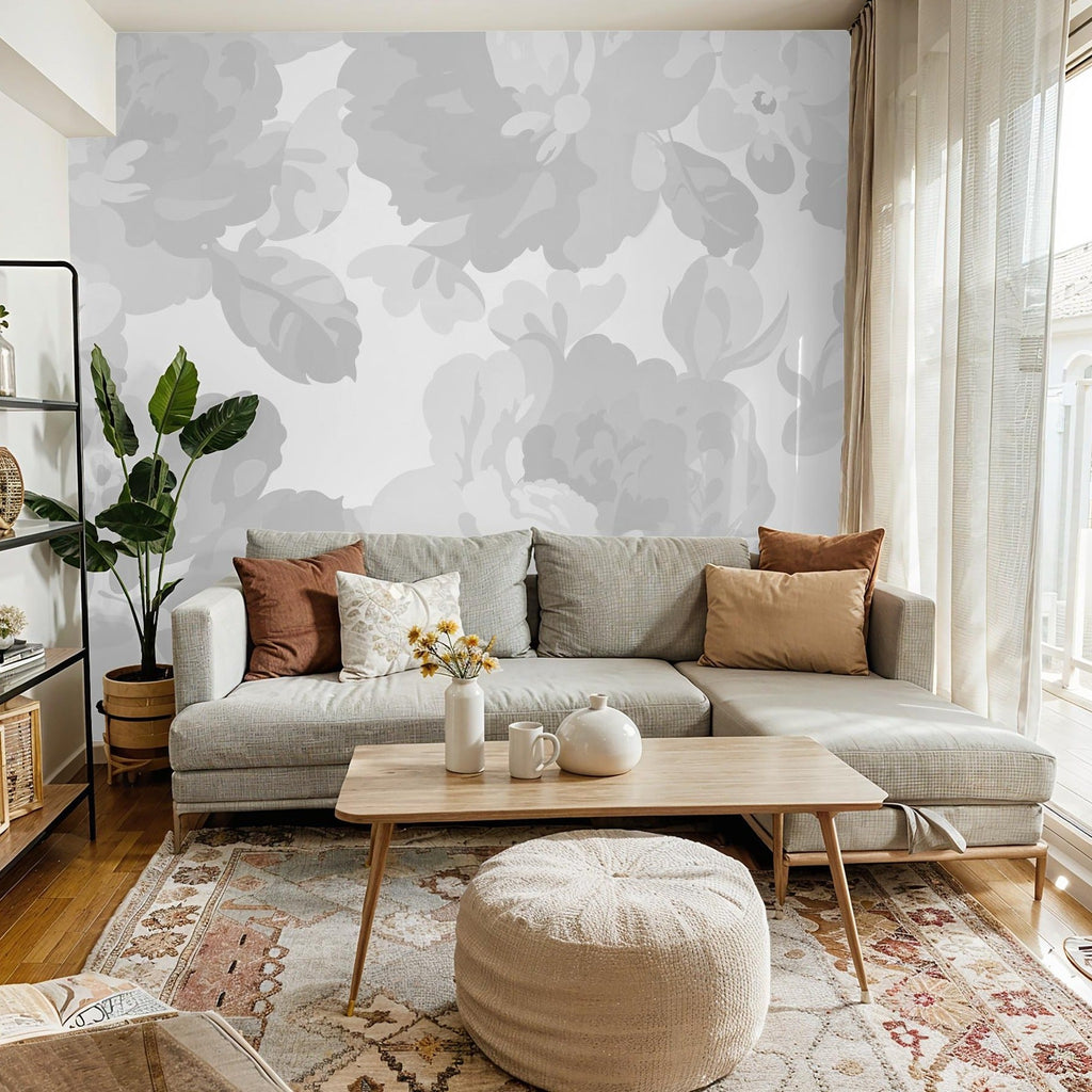 Terra Bloom (Gray) Wallpaper