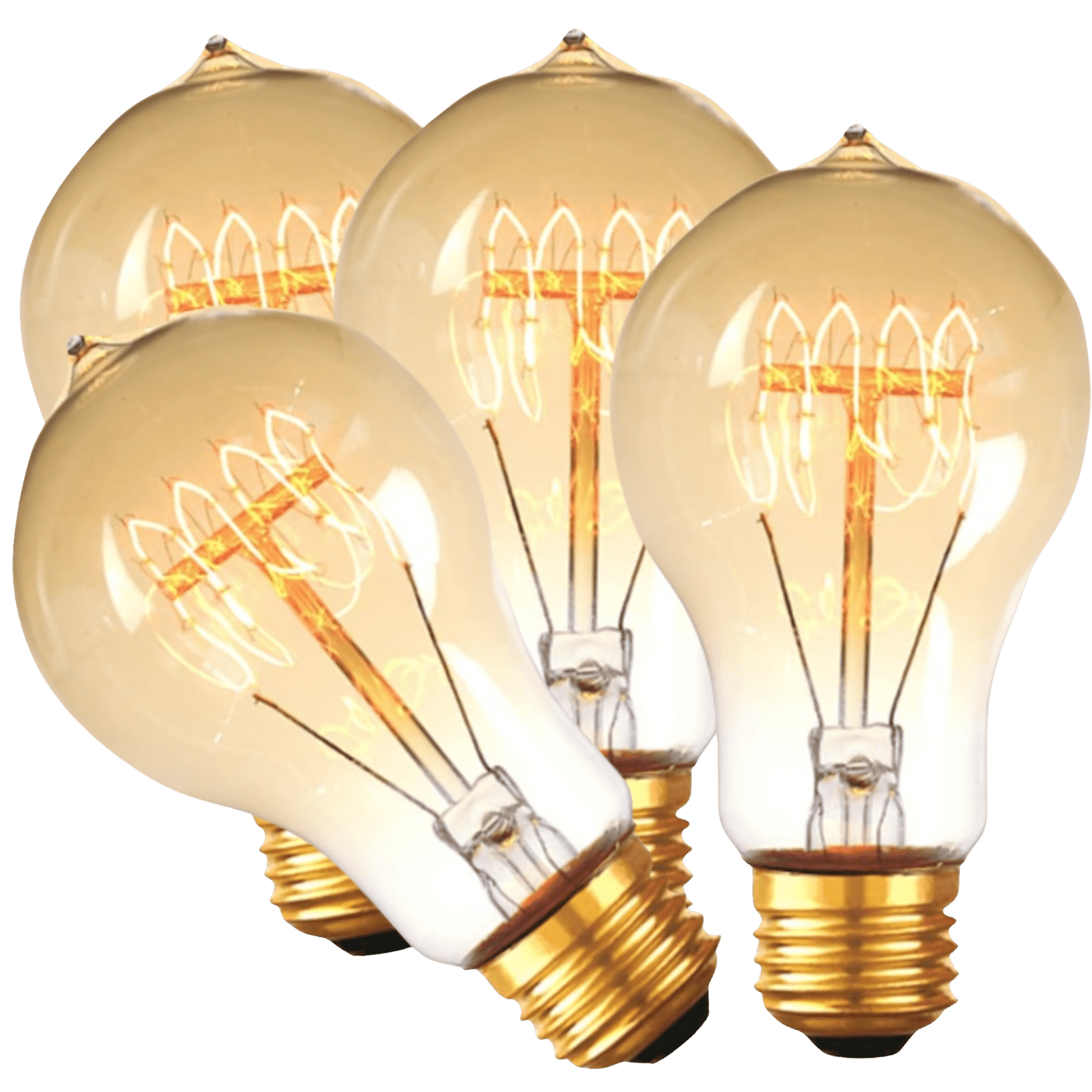 4 Pack - Dimmable Incandescent Spiral 60W