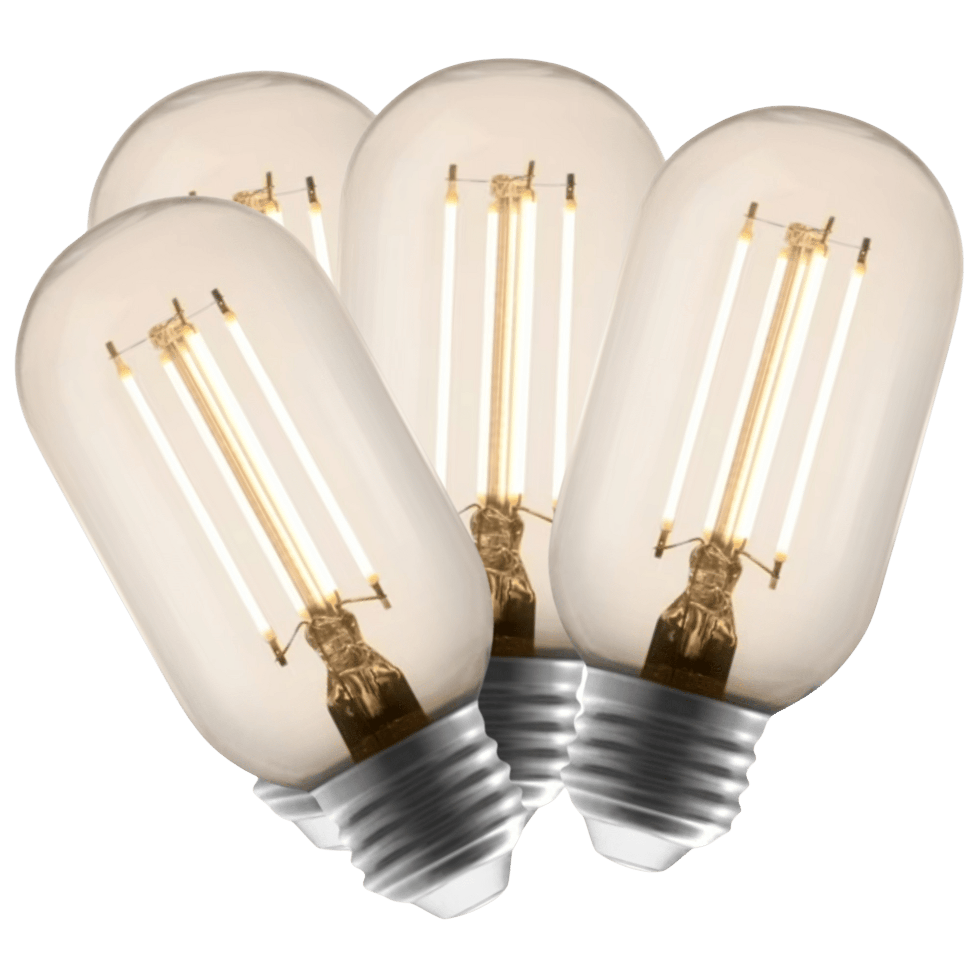 4 Pack - Dimmable LED Vintage Tube 40W Eq.