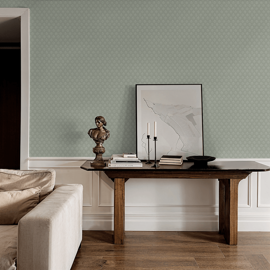 Sage Trellis Wallpaper