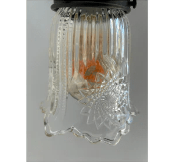 Antique Diamond Floral Flare Wall Sconce Light
