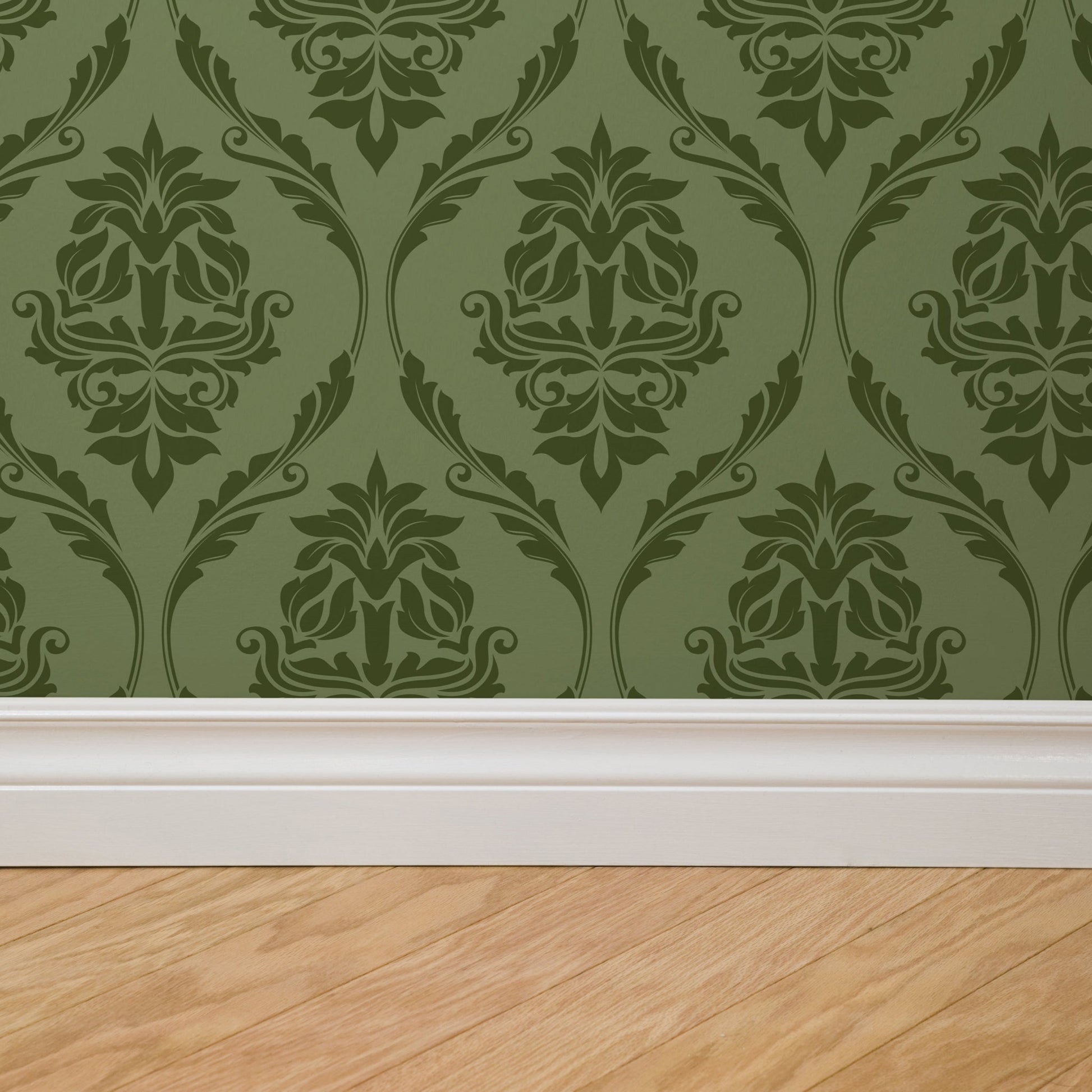 Farmhouse Revival (Green) Wallpaper