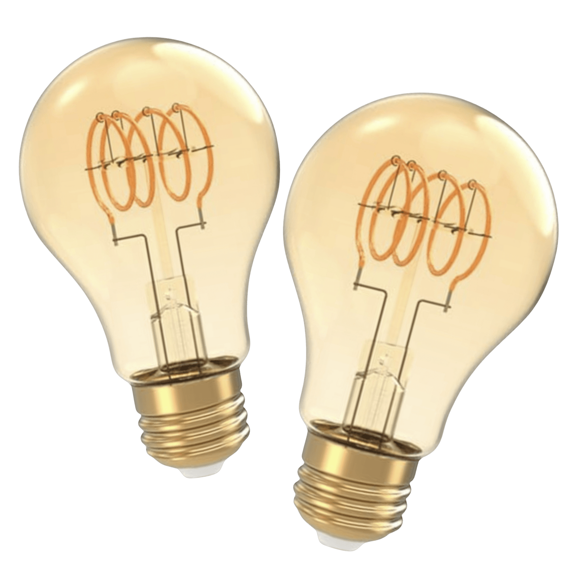 2 Pack - Dimmable LED Spiral Vintage 60W Eq.