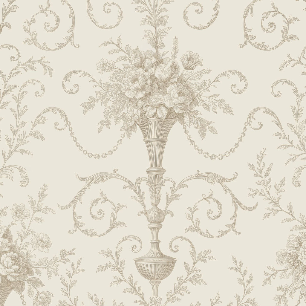 Faded Fleur Wallpaper