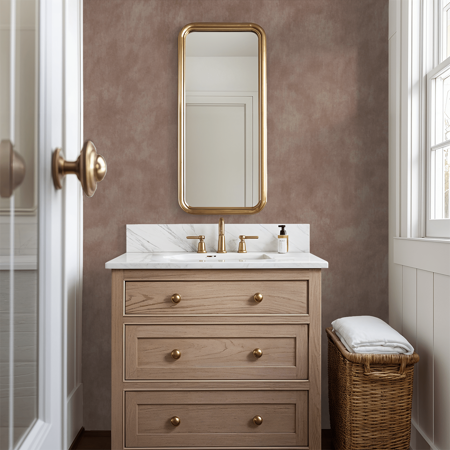 Limewash (Mauve) Wallpaper