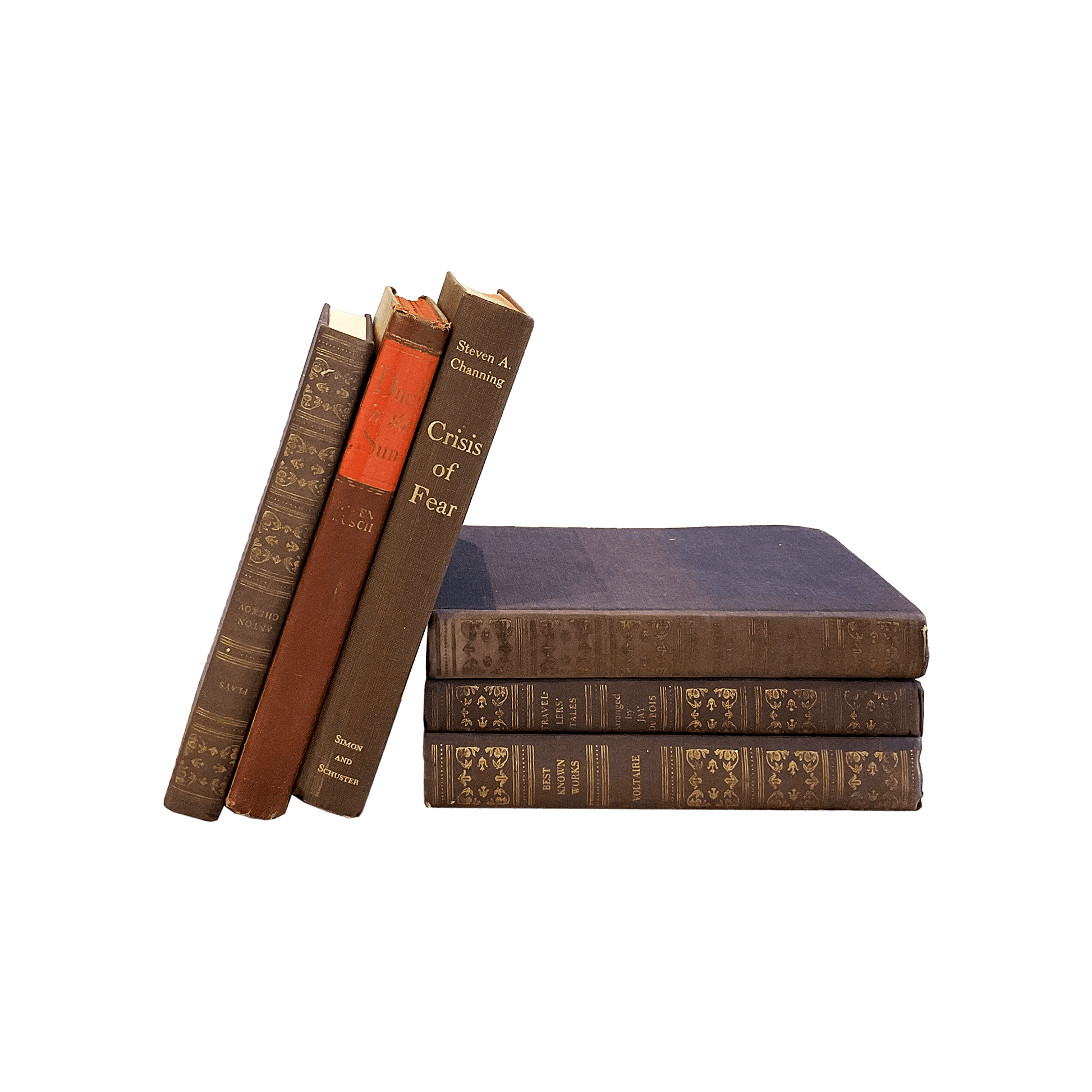 Vintage & Antique Books - Dark Brown