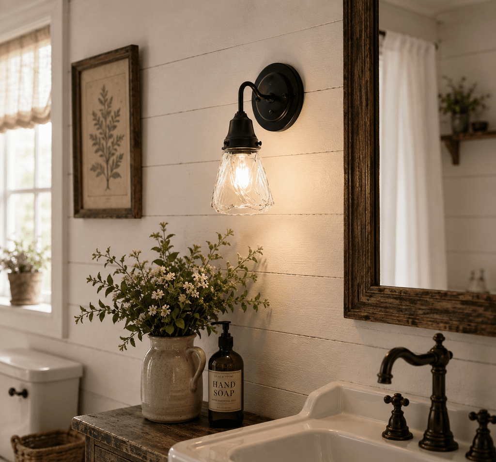 Frost and Clear Crossed Glass Wall Sconce/Pendant Light