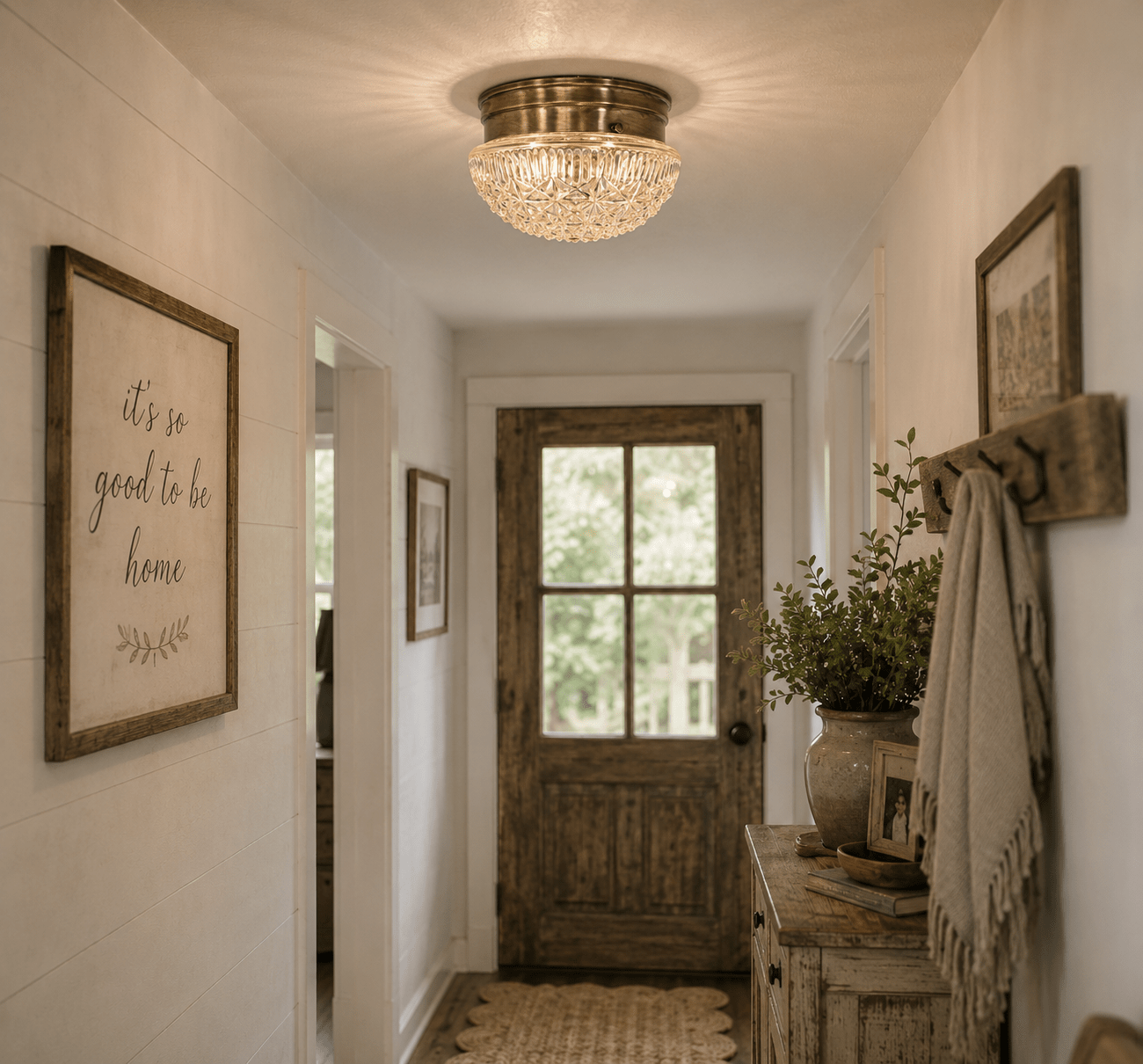 MID-CENTURY 1960's DIAMOND Ceiling Light