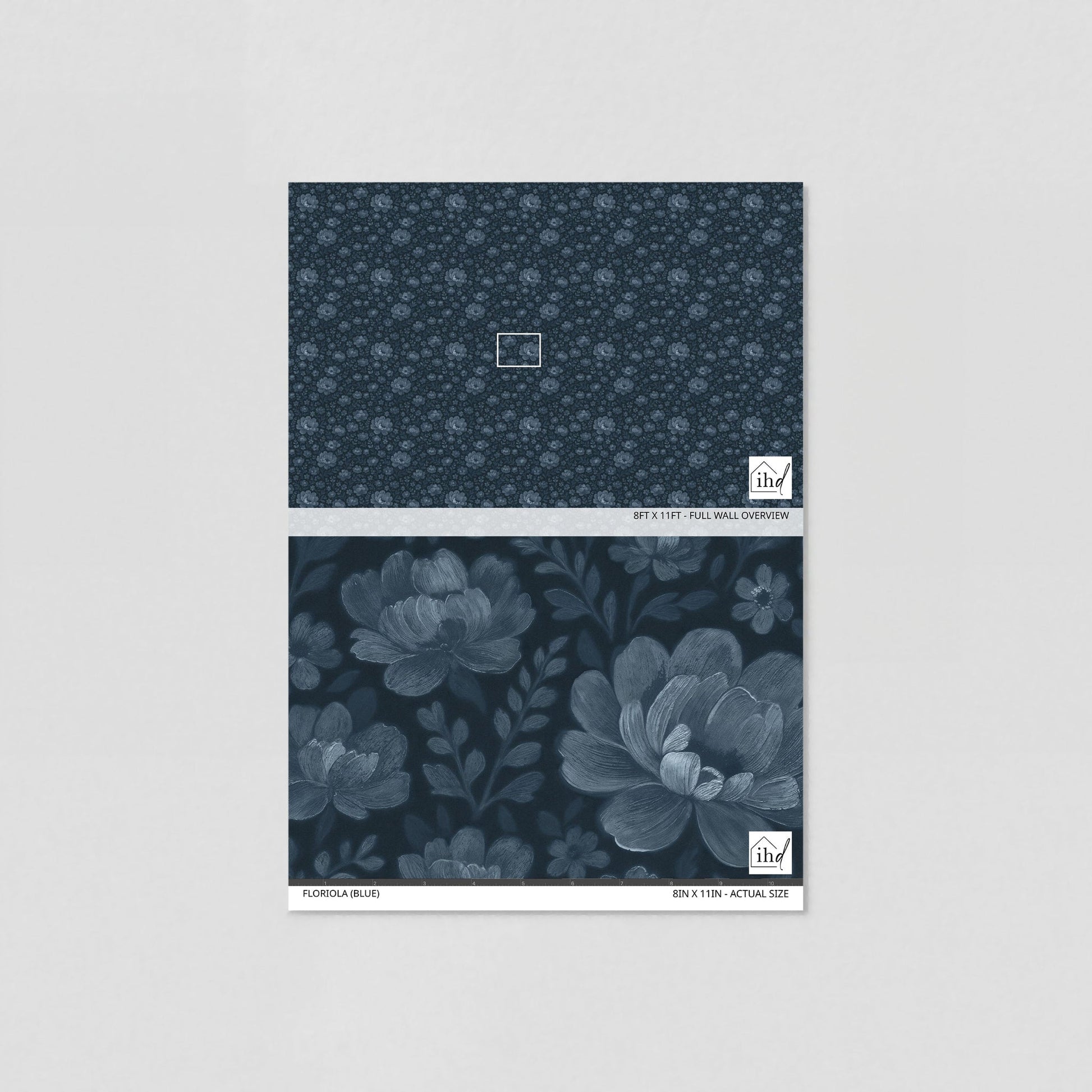Floriola (Blue) Wallpaper