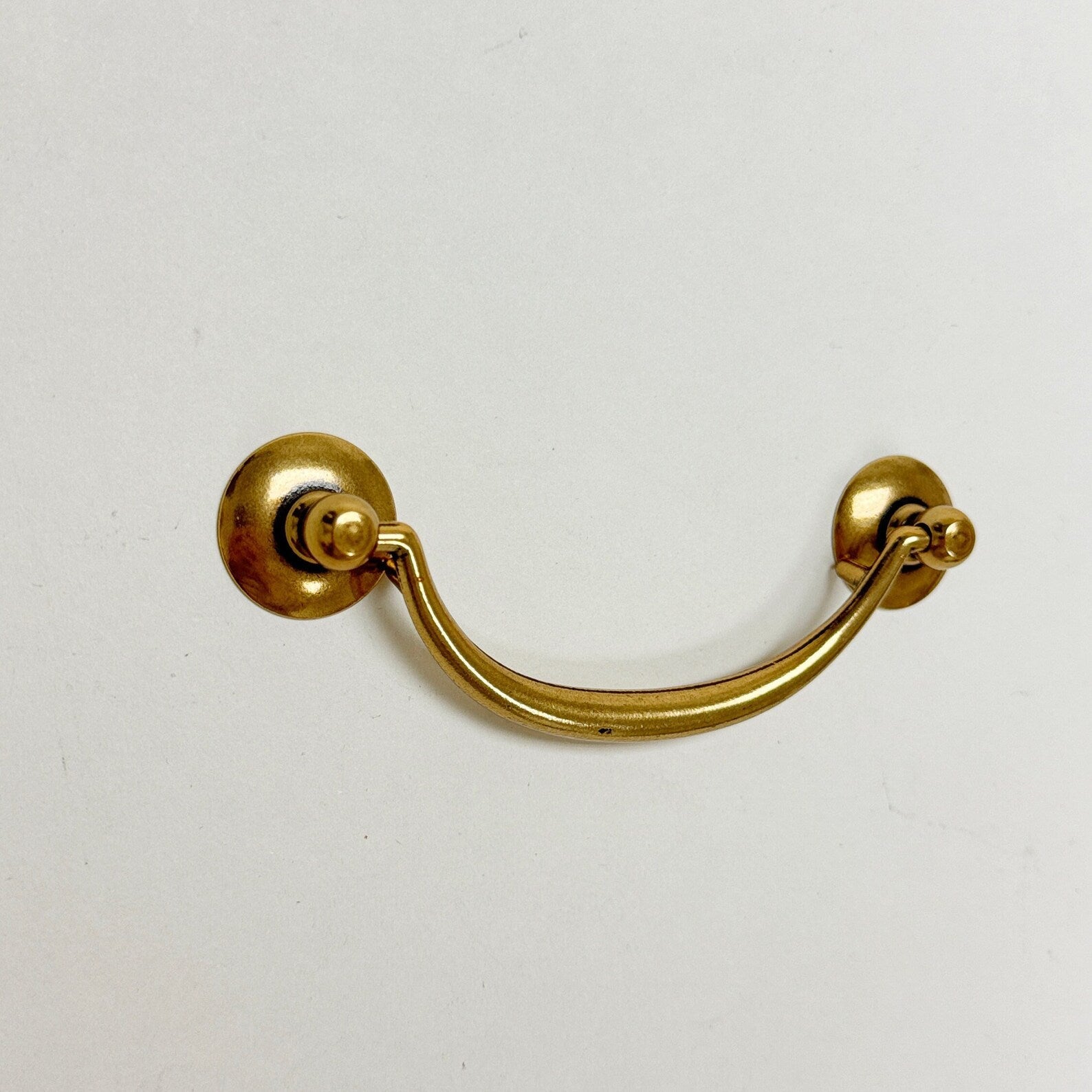 Brass Ring Pulls "Bail" Antique Brass Hardware