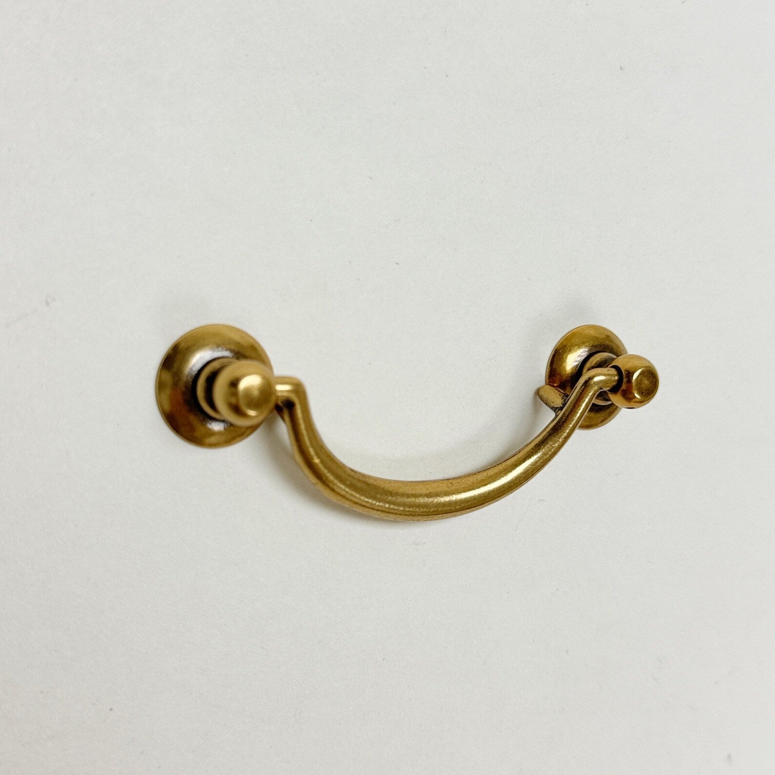 Brass Ring Pulls "Bail" Antique Brass Hardware