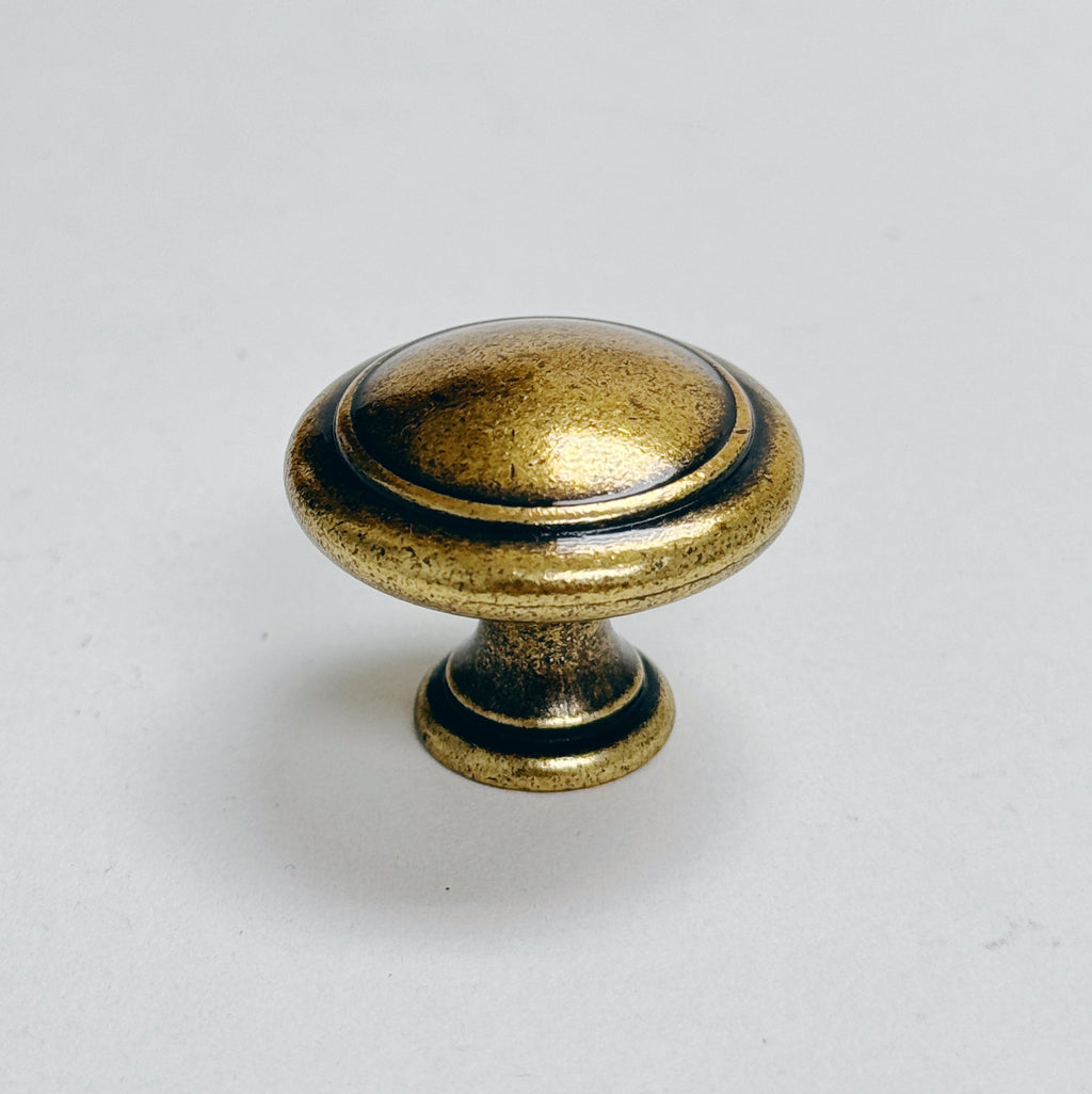 Traditional Antique Brass "Palermo" Drawer Knobs and Pulls