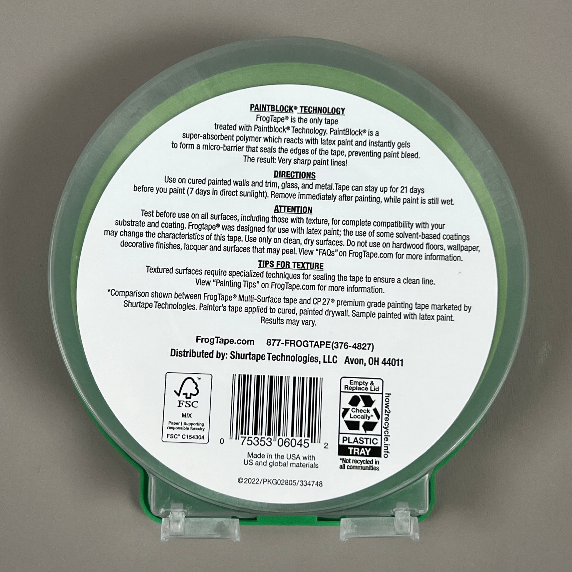 2-PK SHURTAPE FROGTAPE Multi-Surface Masking Tape Green 1.88 in x 60 yd 334726 (New)