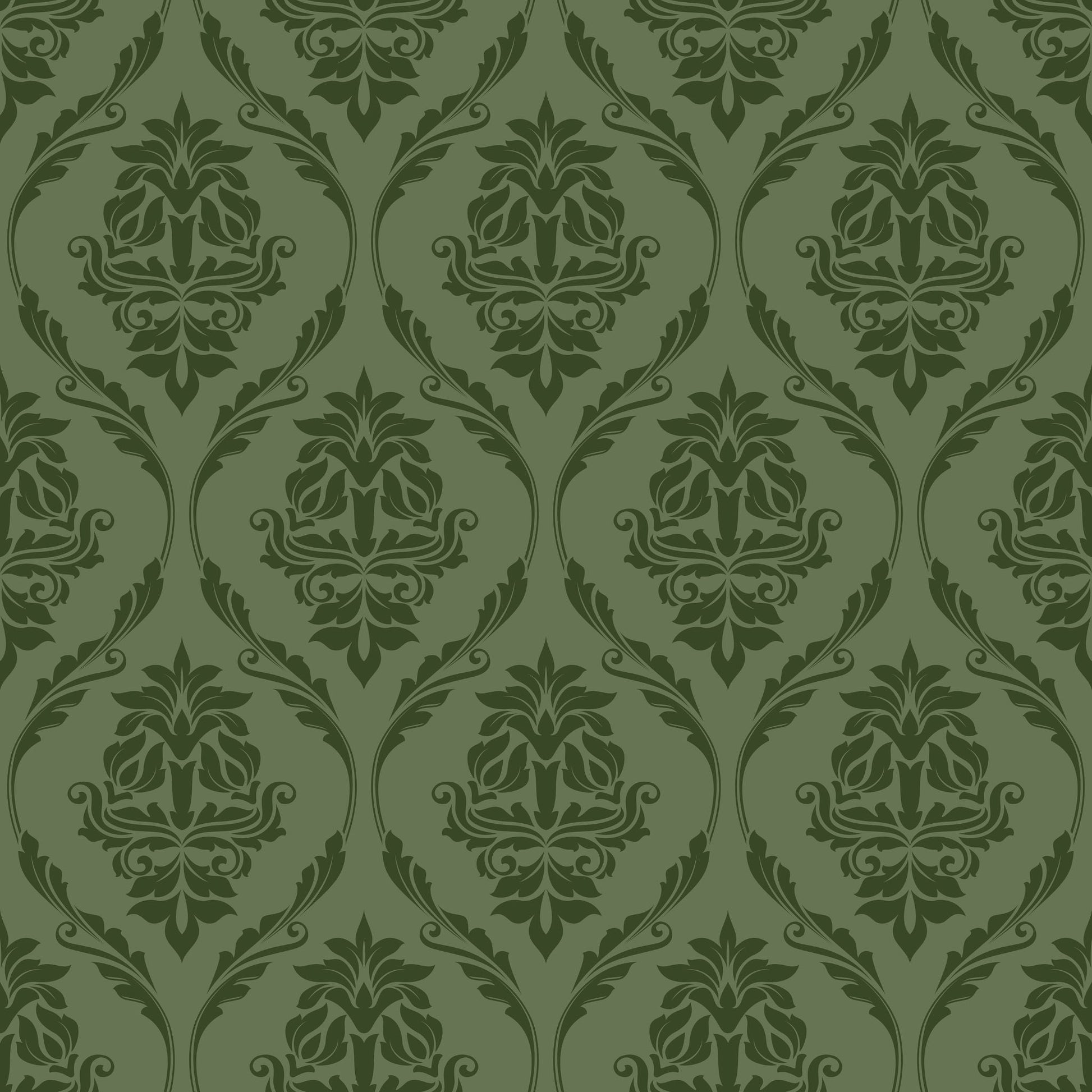 Farmhouse Revival (Green) Wallpaper