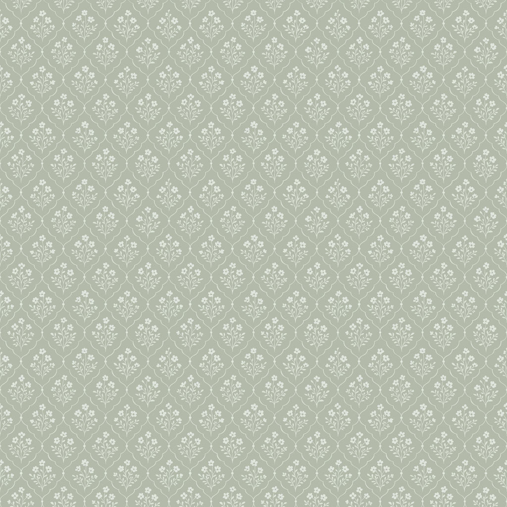 Sage Trellis Wallpaper