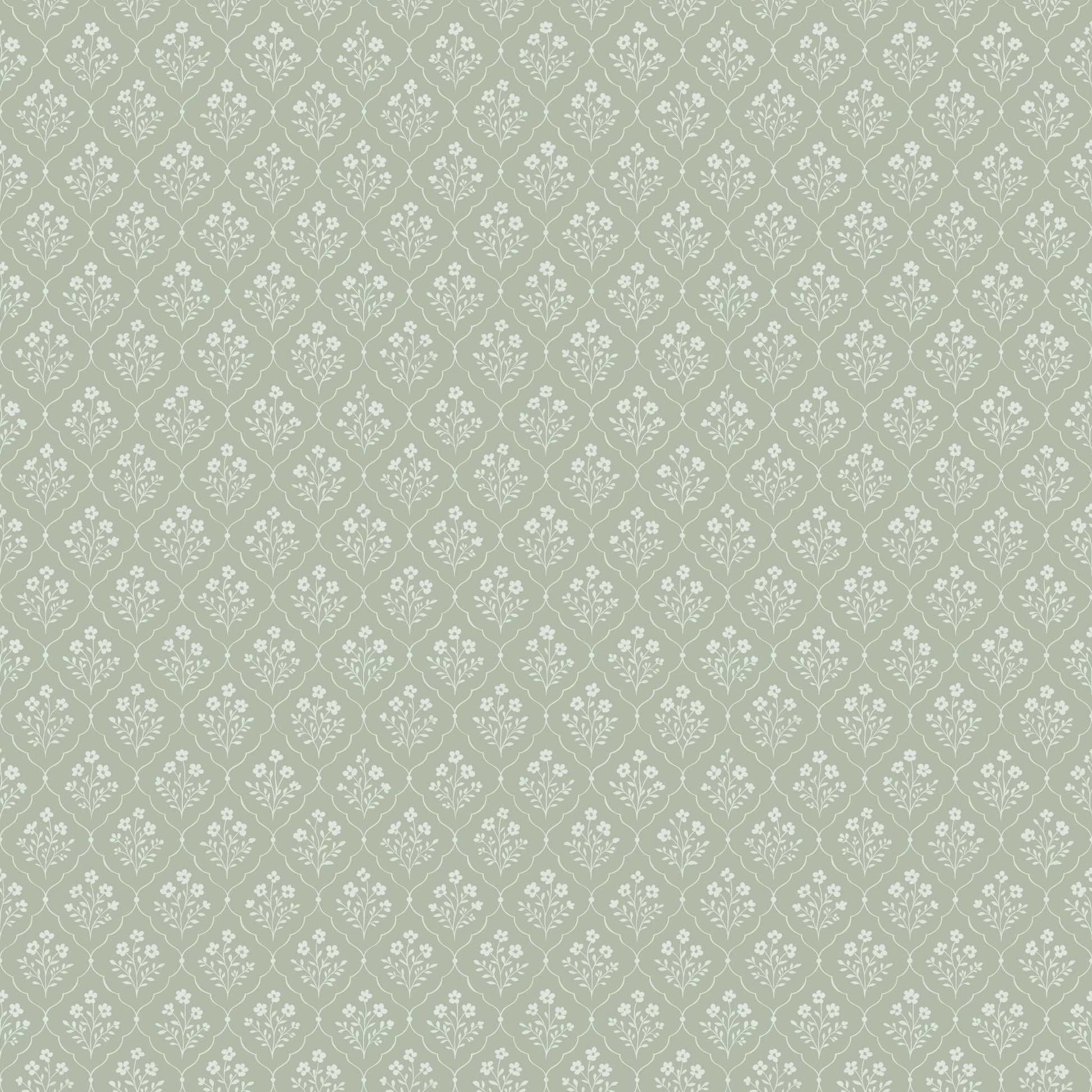 Sage Trellis Wallpaper