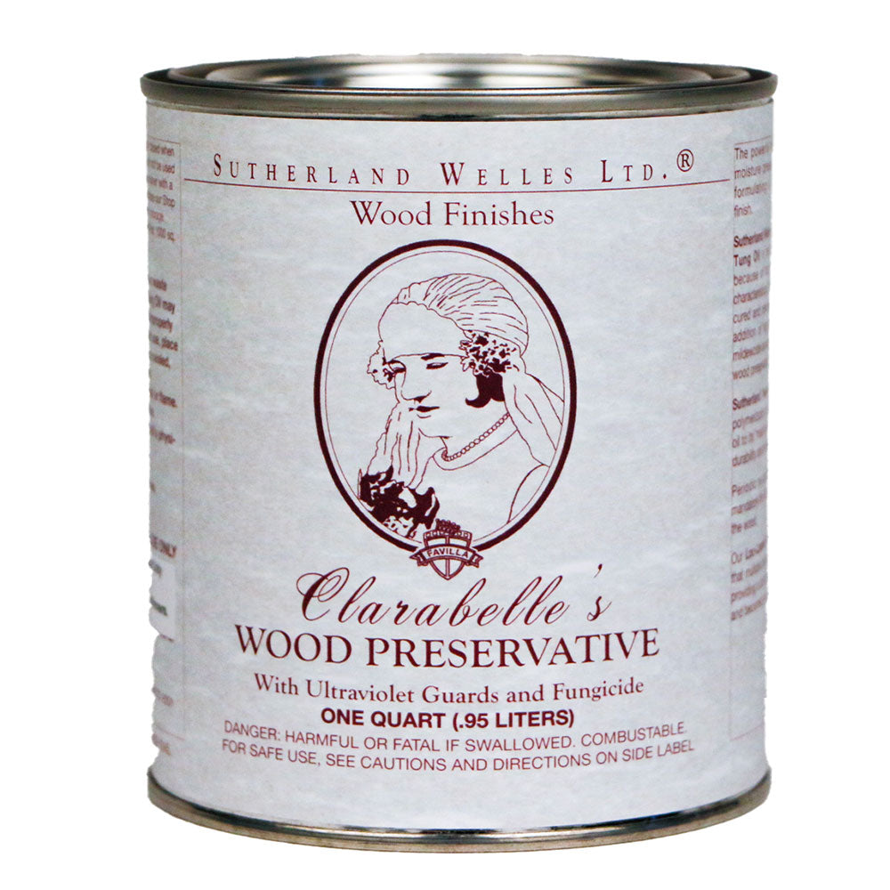 clarsbelle's wood preservative from sutherland welles - quart size