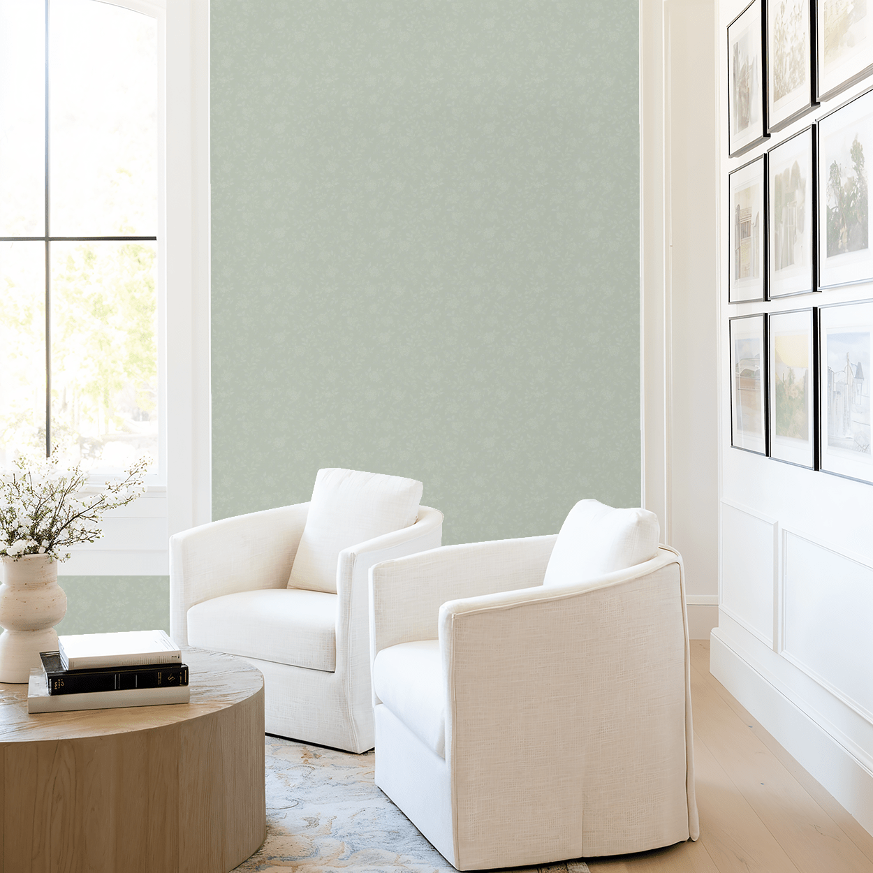 Willow Bloom (Sage) Wallpaper
