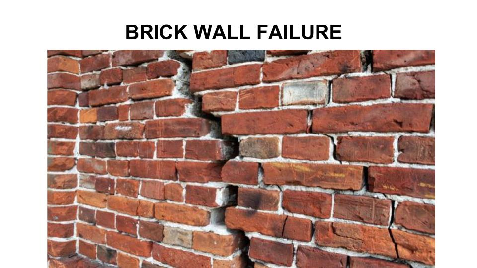 Brick Wall Failure
