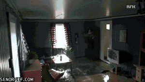Flooded house GIF